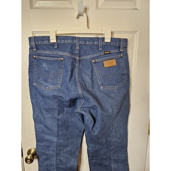 Wrangler Jeans Mens 38x34 1013MWZPW Cowboy Cut Original Fit Blue jeans - Picture 7 of 11